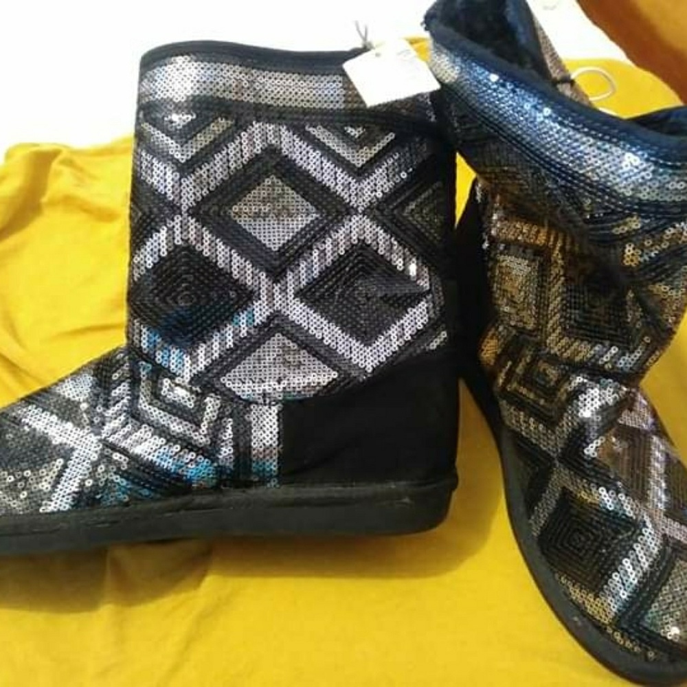 Justice sequin boots